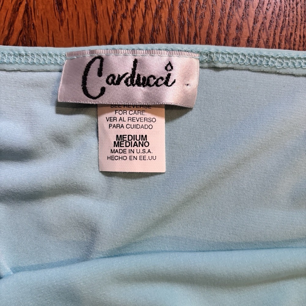 Vintage Y2K Lace Trim Cami Womens Medium 90s Layering Carducci USA Made Coquette - Picture 6 of 8